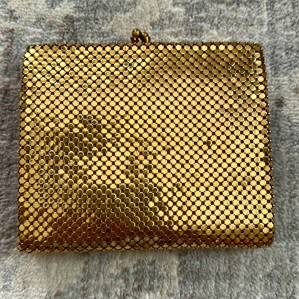 Vintage whiting and Davis wallets gold